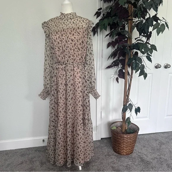 English Factory | Dresses | English Factory Womens Beige Floral Print Long Daytime Maxi Dress L223 | Poshmark English Factory | Dresses | English Factory Womens Beige Floral Print Long Daytime Maxi Dress L223 | Poshmark